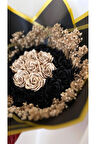 Gold siyah gül buketi