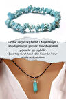 Larimar Doğal Taş Bileklik ( Kolye Hediyeli )