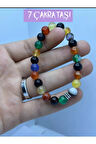 Doğal 7 Çakra Taşı 8mm Bileklik