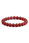 Parlak Kırmızı Akik Doğal Taş Bileklik