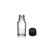 10ml şeffaf şişe düz kapaklı, 24 adet, cam şişe, esans şişesi, yağ şişesi, kozmetik şişesi