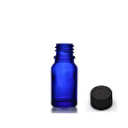 20ml mavi şişe düz kapaklı, 24 adet, cam şişe, esans şişesi, yağ şişesi, kozmetik şişesi