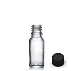 20ml şeffaf şişe düz kapaklı, 12 adet, cam şişe, esans şişesi, yağ şişesi, kozmetik şişesi