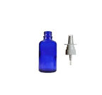 30ml mavi cam şişe, Burun spreyi, 24 adet Nazal Spreyli, Ecza şişesi, İlaç Şişesi