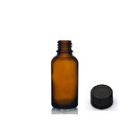 30ml kahverengi cam şişe düz kapaklı, 24 adet, cam şişe, esans şişesi, yağ şişesi, kozmetik şişesi