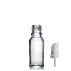 30ml şeffaf cam serum pompalı şişe, 24 adet, pompalı şişe, medikal şişe, cam şişe,  