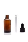 Amber Cam Şişe 50 Ml Cam Damlalıklı 25 Adet