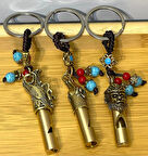 Metal Figürlü Düdük Anahtarlık