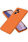 Poco X5 5G Nano Içi Kadife Silikon - Turuncu