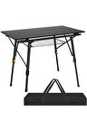 FUNKY CHAIRS Elite Alüminyum Teleskopik Ayaklı Kamp Piknik Masası - Siyah