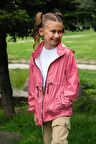 Kız Çocuk Yağmurluk Kapüşonlu Su Geçirmez 5-14 Yaş