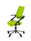 Creo Mobili Yükseklik ve Sırt Ayarlı Vega Çalışma Sandalyesi, Ofis ve Bilgisayar Koltuğu, Yeşil