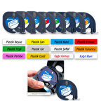 Ecotag Dymo Letratag Muadili Plastik Seffaf Serit Etiket - 12 mm x 4 nt