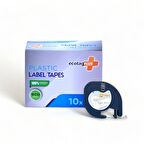 Ecotag Dymo Letratag Muadili Kağıt Beyaz Serit Etiket - 12 mm x 4 nt