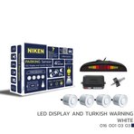 Park sensörü led ekranlı-türkçe sesli beyaz Tüm modellere uyumlu Niken
