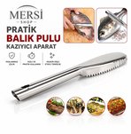 Paslanmaz Çelik Balık Pulu Temizleyici Aparat – Pratik Balık Kazıyıcı