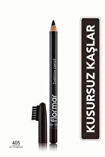 Flormar Kapağı Fırçalı Kaş Kalemi (Kahve) - Eyebrow Pencil - 405 Bitter Brown - 8690604278701