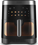 Karaca Gourmet XXXL Smart Screen İnox Cam Hazneli Airfryer