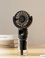 Su Püskürtmeli Mini El Fanı Şarjlı Boyun Askılı Taşınabilir Soğutucu Vantilatör