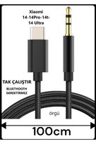 Xiaomi Mi 14 Pro Xiaomi Mi 14 Ultra Mi 14t Pro Aux Kablo Type C Aux Kablo Dac Çipli Tak Çalıştır