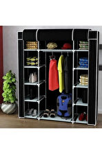 Çift Yandan Raflı Bez Dolap - Seçenekli