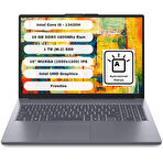 Lenovo Ideapad Slim 3 16IRH10 Intel Core i5 13420H 16GB 1TB SSD Freedos 16” WUXGA 83K20077TR