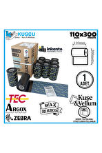 1 ADET Armor 110mmx300mt Wax Ribon Kuşe&Vellum