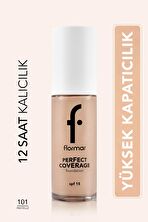 Flormar Perfect Coverage Yüksek Pigmentli & Yarı Parlak Bitişli SPF15 Fondöten