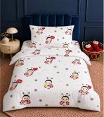 MORE HOME Müslin Bebek Nevresim Takımı %100 Pamuk Uğur Böceği Kırmızı 