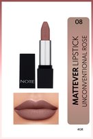 Mattever Lipstick Yarı Mat Saten Bitişli Ruj 08 Unconventional Rose - Koyu Nude