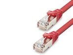 Cat7 Ethernet Patch Kablosu 10 Gbps 600 Mhz 60 Cm - Kırmızı HDX5106