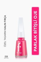 Flormar Nail Enamel Yüksek Pigmentli & Parlak Bitişli Oje Fne-058 Brıght Rose