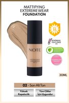 Mattifying Extreme Wear Spf 15 Yoğun Kapatıcı Mat Bitişli Fondöten - 02 Natural Beige