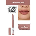 Maybelline New York Super Stay Ink Crayon Kalem Mat Ruj - 10 Trust Your Gut