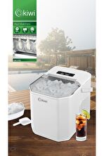 Kiwi KIM-4792 Ayarlanabilir Boyutlu 12 Kg Kapasiteli Buz Makinesi Beyaz