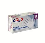 Omnipazar Karex Lateks Pudralı Eldiven 100'lü Paket Beyaz Small