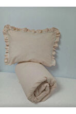 Ege HOME Decoration&Accessories Ege Home Bebek Yorgan Ve Fırfırlı Yastık Kılıfı Seti 