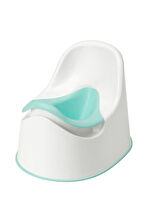 KALİTELİ Çocuk Lazımlığı Yükseklik 28 Cm İkea Çıkartılabilir Pratik Kaymaz Lazımlık Beyaz-Turkuaz