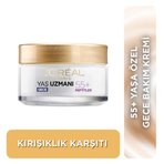 L'Oréal Paris Yaş Uzmanı 55+ Kırışıklık Karşıtı Yenileyici Gece Kremi