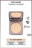 Pure Guard Compact Powder 120 Beige Harmony Doğal Mat Bitişli Kompakt Toz Pudra 
