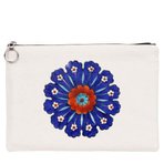 TÜRK EL SANATLARI TABLET/PORTFÖY ÇANTA - ASTARLI 30x21 cm BEYAZ - No.013