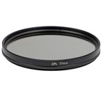 77mm CPL Polarize Filtre – Circular Polarizer Yansıma Önleyici Lens Filtresi