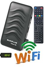 Sunplus Falcon Çanaklı-Çanaksız Wi-Fi Dahil Full HD Sınırsız Sinema Paketli Uydu Alıcısı