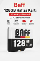128 GB Micro SD Kart U3 A2 4K Ultra HD Destekli Yüksek Hızlı Hafıza Kartı (Güvenlik Kamerası & Araç Kamerası Uyumlu