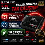 TAK ÇALIŞTIR TÜM KANALLAR AYARLI FULL HD UYDU ALICI REDLİNE G50 HD PRO