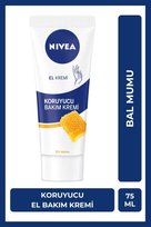 Nivea Koruyucu El Bakım Kremi Bal Mumu 75ml, Nemlendirici, Yumuşak Cilt, Yağlı His Bırakmaz, Gül Kokusu
