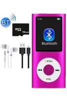 5007MP 16GB Tf Kart Hediyeli Metal Mp3 Player Renli Ekranlı Fm Radyolu Bluetoth lu Hafıza Kartı Girişli Müzik Çalar 16GB