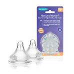 Lansinoh Natural Wave Hızlı Akış 0 + Ay 2'li Biberon Emziği
