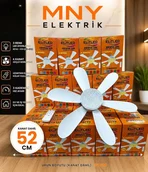  Sessiz 6 kanat KRİSTAL Tavan Vantilatörü Ledli Uzaktan Kumandalı sinek kovar özelligi 52cm 