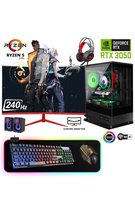TC78X Ryzen 5 5500 16GB Ram 512GB M2 SSD RTX3050 24'' 240Hz Masaüstü Oyuncu Bilgisayarı